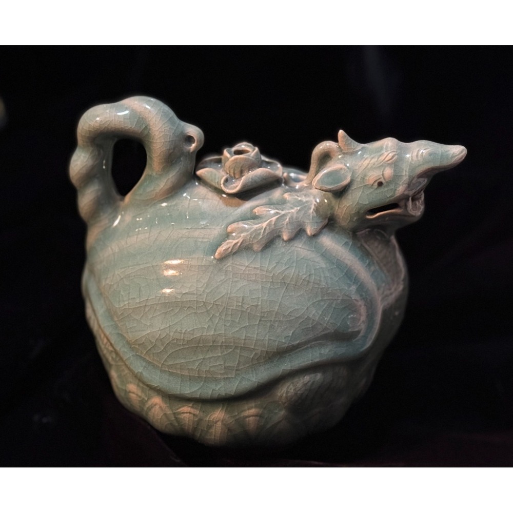 Celadon Turtle Shaped‎ Ewer Korean Design Porcelain
